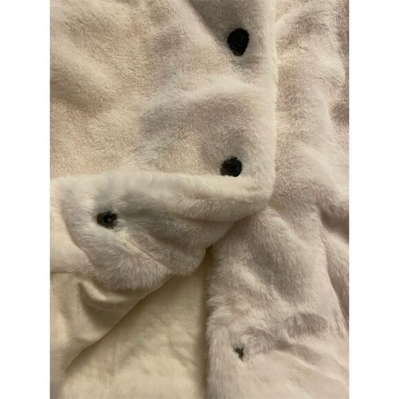 Hanna Andersson Ivory All Fur It Vest Size 6-7 / 120cm Button Closure - Picture 2 of 4